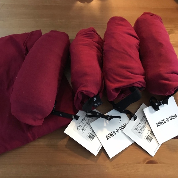 A & D RED WINE  leggings - Picture 1 of 1